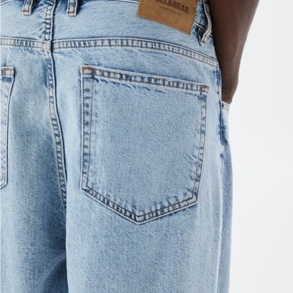 Pull & Bear Men’s 🔥Loose-Fit🔥 Light Wash Jeans - SZ 34/32 - Picture 14 of 15